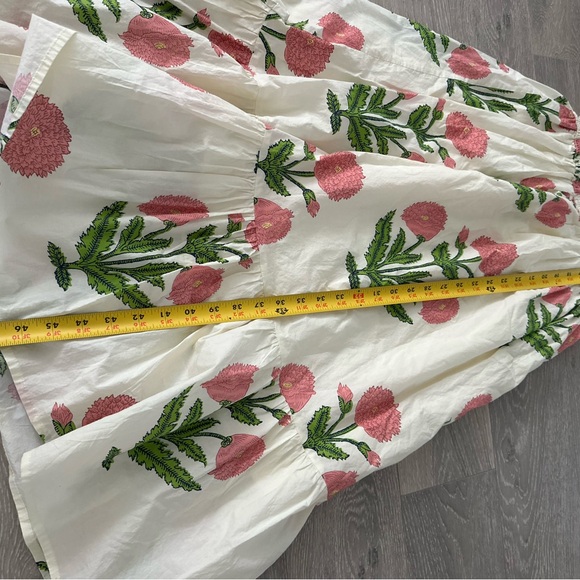 Umgee White Maxi Dress with Pink Floral Print - Picture 11 of 12